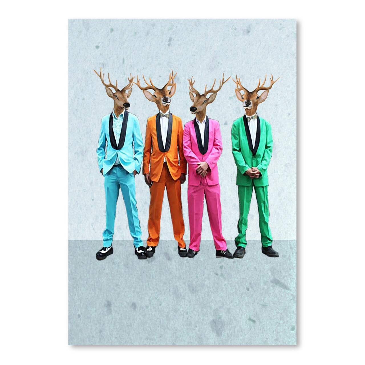Poster Art Print - Rock &#x26; Roll Deer by Coco de Paris  - Americanflat